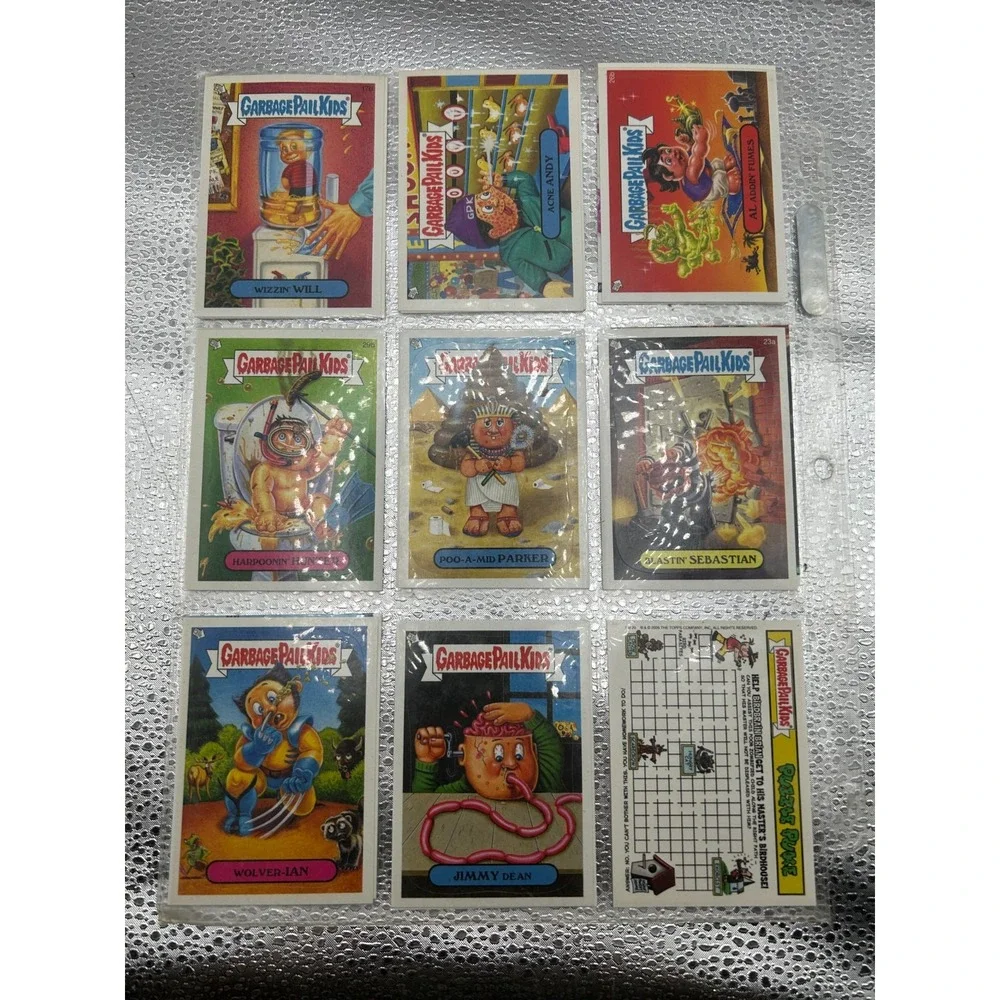 The Topps Lot of 18 Garbage Pail Kids Card‎ Stickers Series Assorted Collection